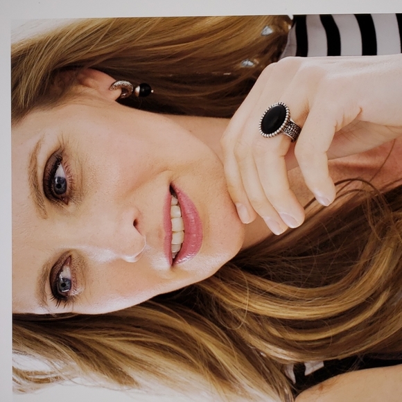 NWT CHICO'S Camile Silver & Black Size 9 - Picture 7 of 7